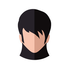 Woman female avatar person people icon. Isolated and flat illustration. Vector graphic