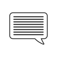 bubble email message mail communication icon. Isolated and flat illustration. Vector graphic