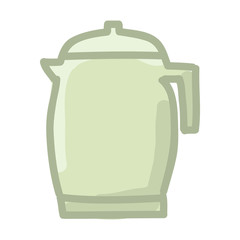 teapot kitchen isolated icon