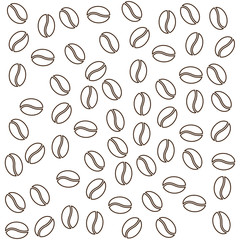 coffee grains isolated icon