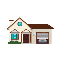 home house building real estate icon. Isolated and flat illustration. Vector graphic