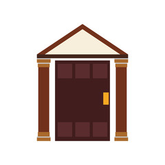 home house building real estate icon. Isolated and flat illustration. Vector graphic