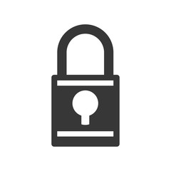 padlock security system insurace protection icon. Isolated and flat illustration. Vector graphic