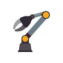 arm robot technology android metal  icon. Isolated and flat illustration. Vector graphic