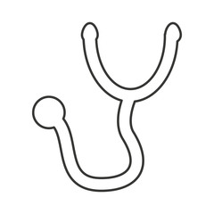 stethoscope doctor isolated icon