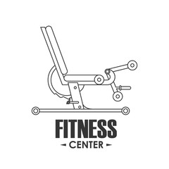 Healthy lifestyle and Fitness concept represented by machine icon. Isolated and flat illustration.