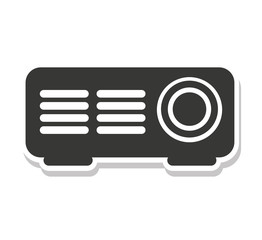 player video projector isolated icon