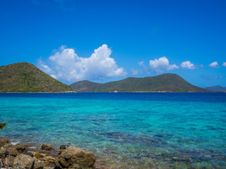Fototapeta premium Caribbean sea at US Virgin Islands