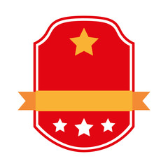 frame with ribbon isolated icon design