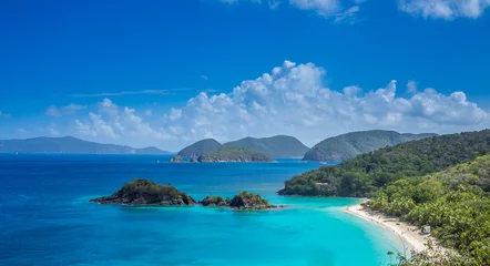 Crédence de cuisine en plexiglas Plage tropicale Postcard view from US Virgin Islands