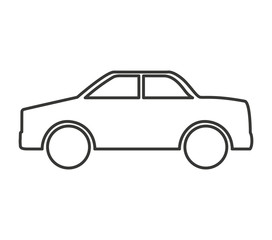 Fototapeta premium car vehicle isolated icon