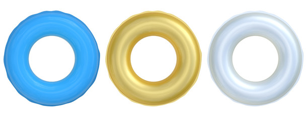 swim rings isolated on white