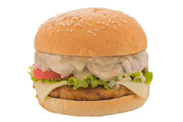 Hamburguesa de champiñones