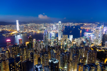 Fototapeta na wymiar Hong Kong the peak