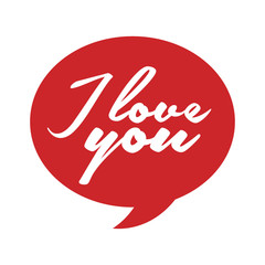 speech bubble message love icon