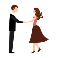 couple man woman love icon