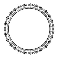 textile circle decoration icon