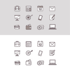 business icon vector set