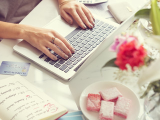 Workspace Laptop Analysis Technology Working Concept