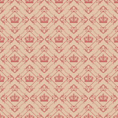 Seamless Damask Wallpaper
