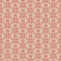 Seamless Damask Wallpaper