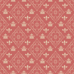 Seamless Damask Wallpaper