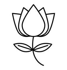 flower floral nature icon
