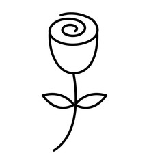 flower floral nature icon