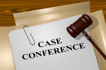 Case Conference - legal concept