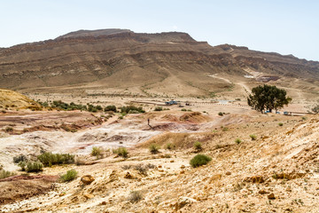 The Makhtesh Gadol in Negev desert, Israel