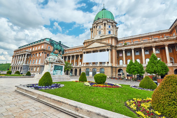 Obraz premium Budapest Royal Castle -Courtyard of the Royal Palace in Budapest