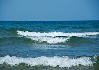 Sandy shore of Lake Baikal