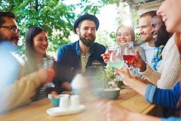 Meeting with friends