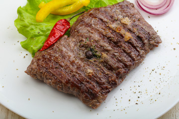 Grilled beef steak