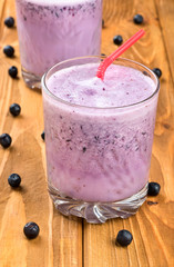 Fresh blueberry smoothie