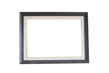 Fototapeta premium Classic wooden frame isolated on white background