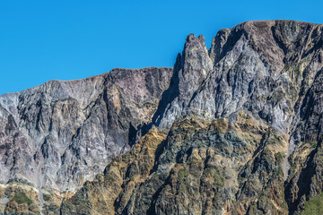 texture is a sheer cliff with blue sky