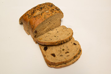 homemade bread isolated