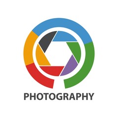 Design logo photography icon vector