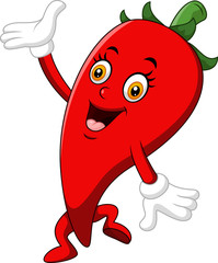 Chili Cartoon Character 