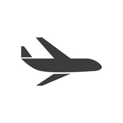 Aircraft icon. Aircraft Vector isolated on white background. Flat vector illustration in black. EPS 10