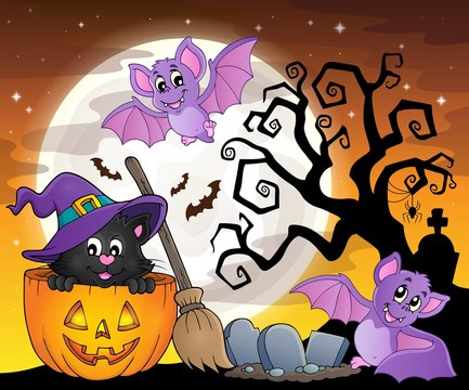 Halloween cat theme image 5