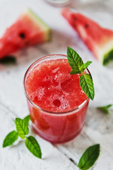 Tasty and refreshing watermelon juice