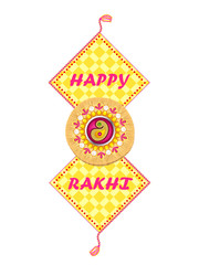 Beautiful Rakhi on Raksha Bandhan background