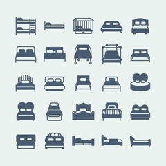 Variety of bed icons