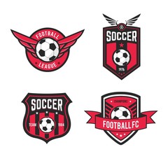 Naklejka premium Football league badges