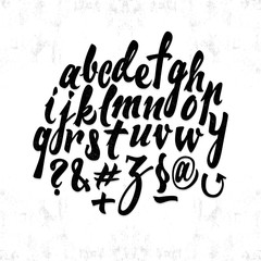 Calligraphic alphabet stickers