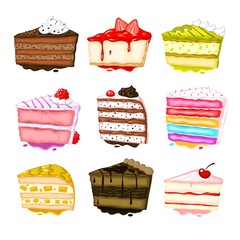 Hand painted cakes collection