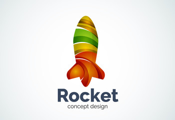 Rocket logo template