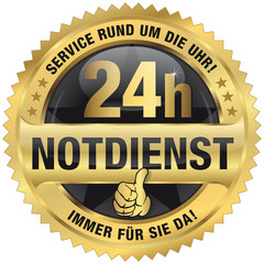 24h Notdienst - Service rund um die Uhr! Immer für Sie da!